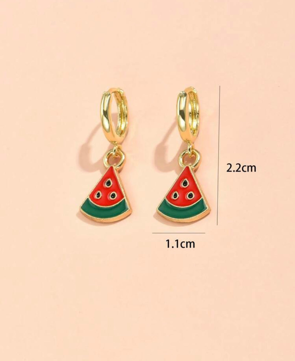 Youths stainless steel waterproof and hypoallergenic earrings.