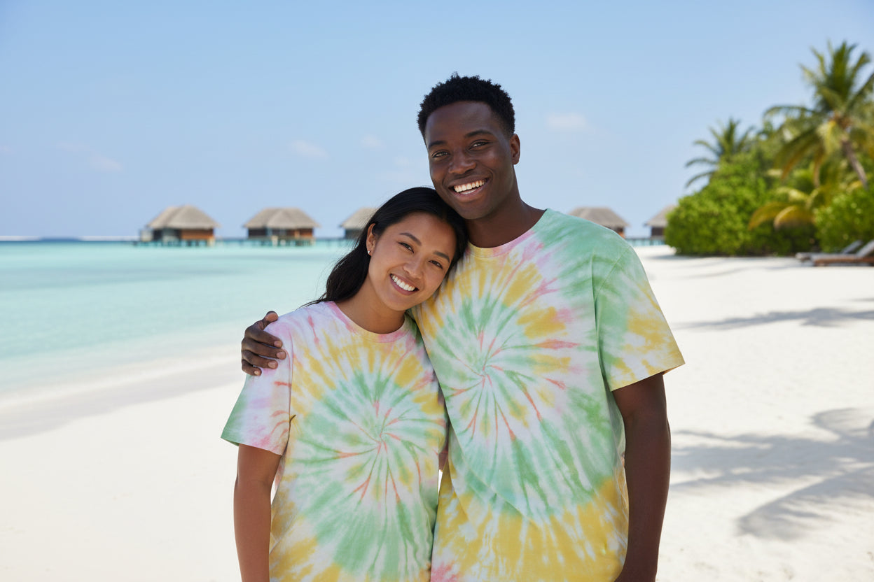 Kuta adult unisex tie dye t-shirt.