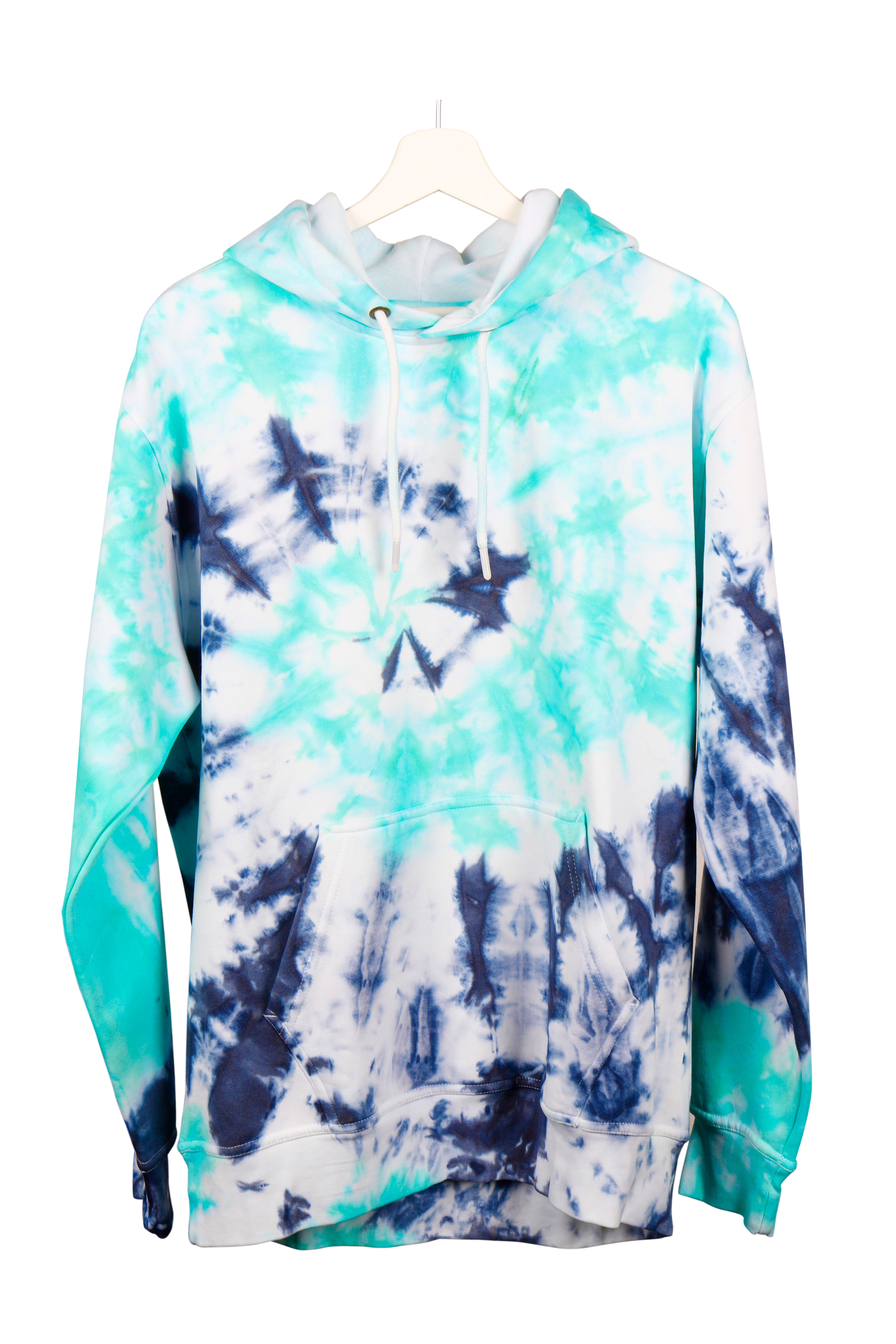 Kutawaves adult/youth unisex tie dye hoodies.